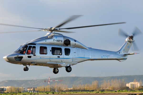 Eurocopter EC175 in flight.