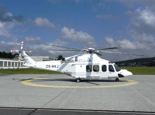 AgustaWestland AW139 operated by Indwe Aviation of South Africa
