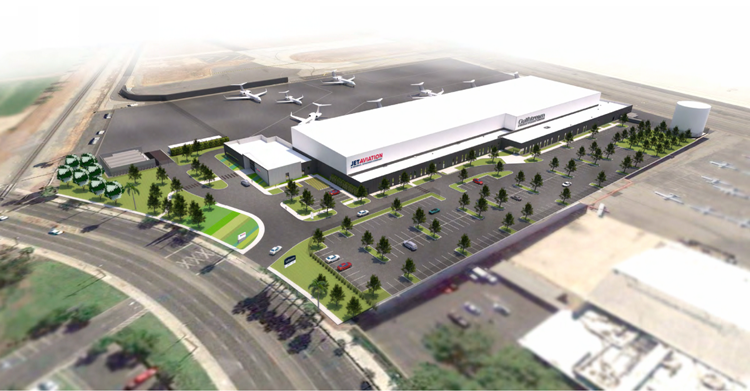 Jet Aviation’s new Van Nuys FBO and hangar facility on track for Q4 opening